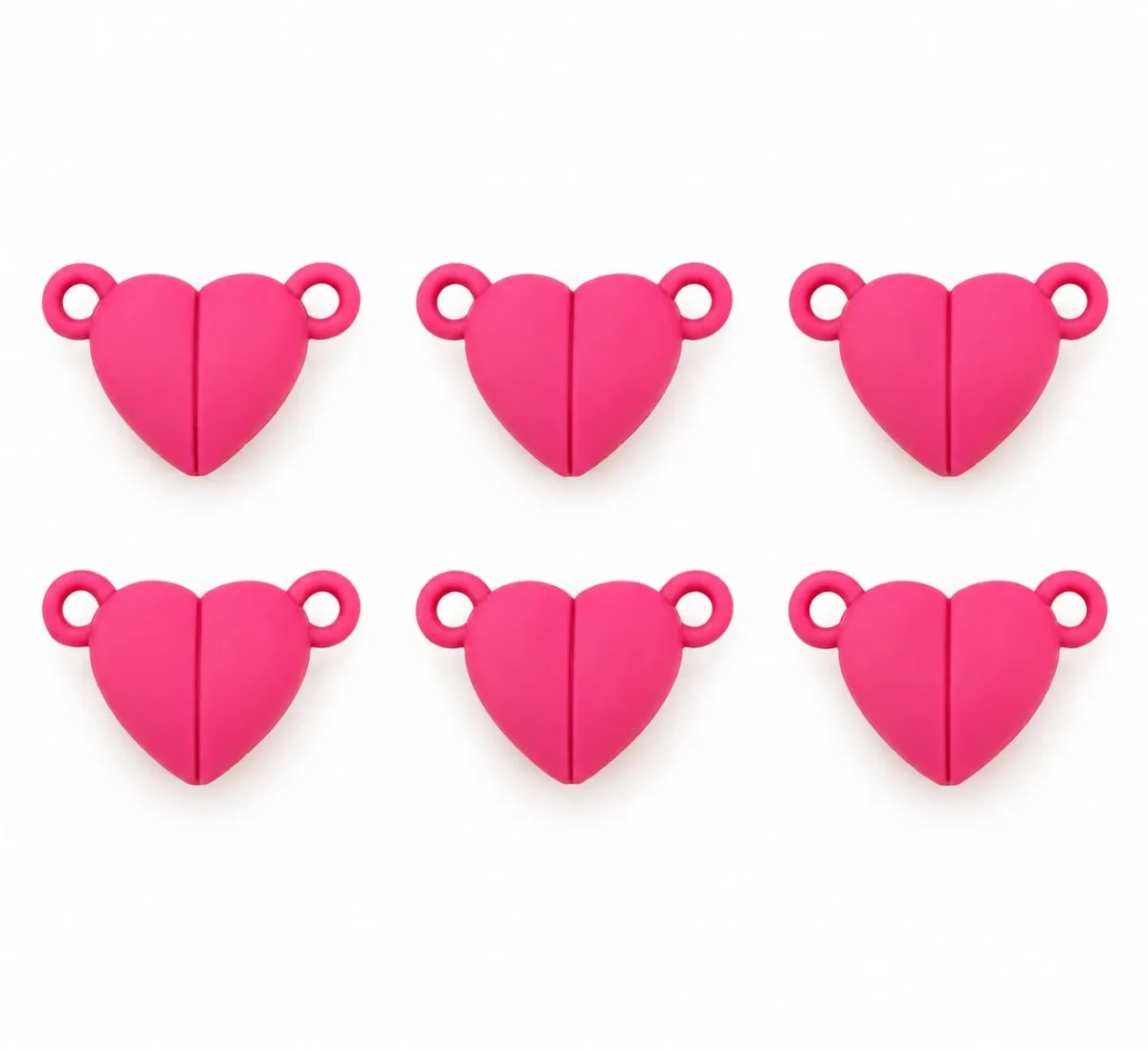 Cierre Magnético Corazón Fucsia