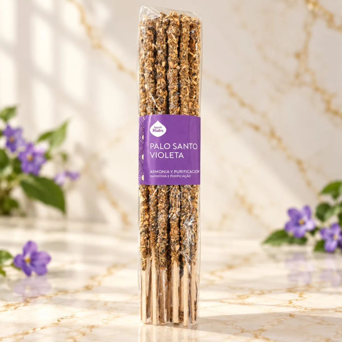 Sahumerio Sagrada Madre Palo Santo Violeta