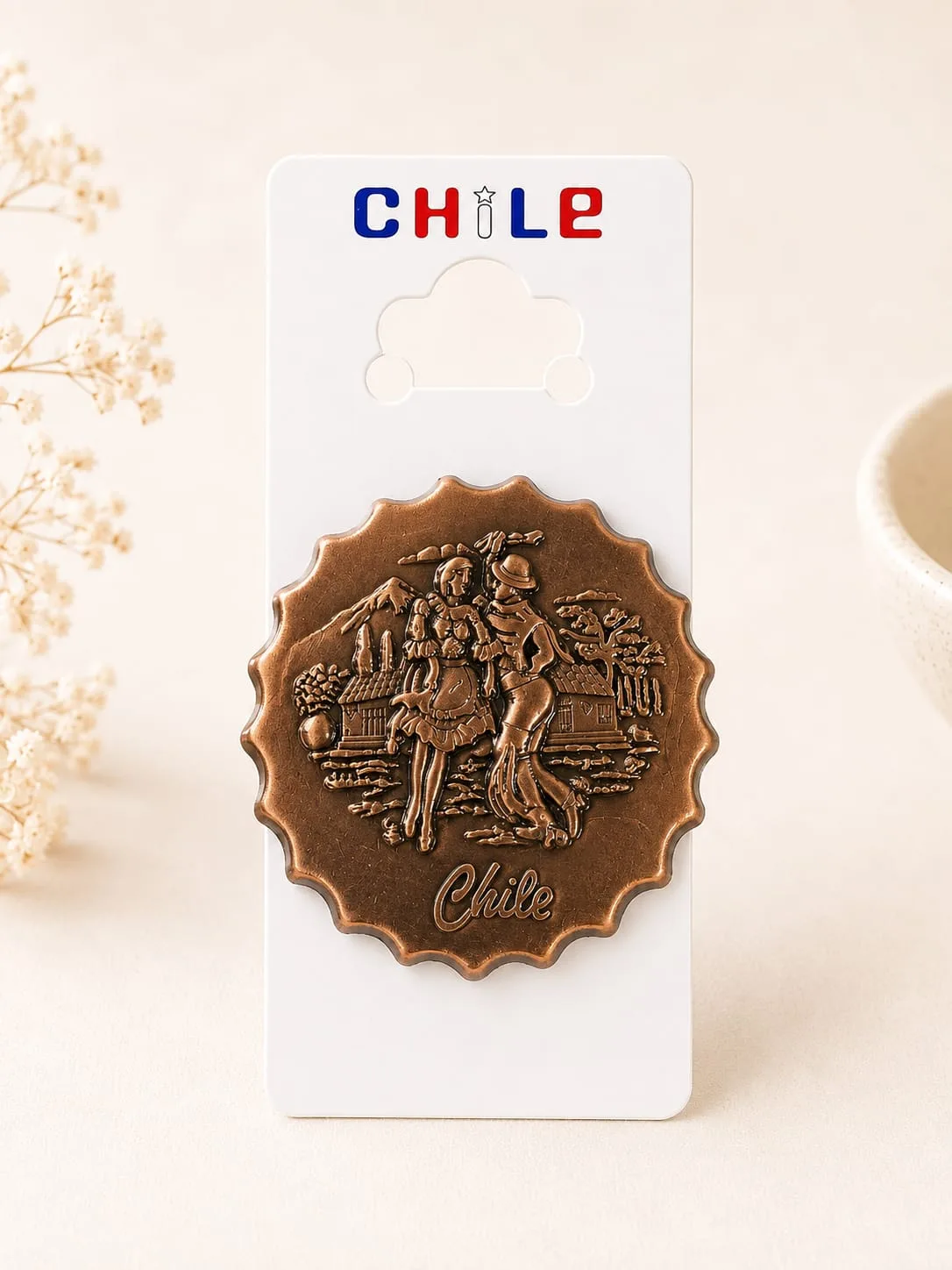 Souvenir Chile - Imán Bailarines de Cueca