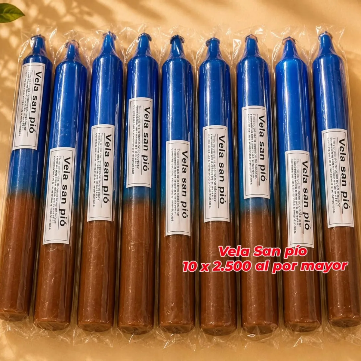 Pack 10 Velas San Pio