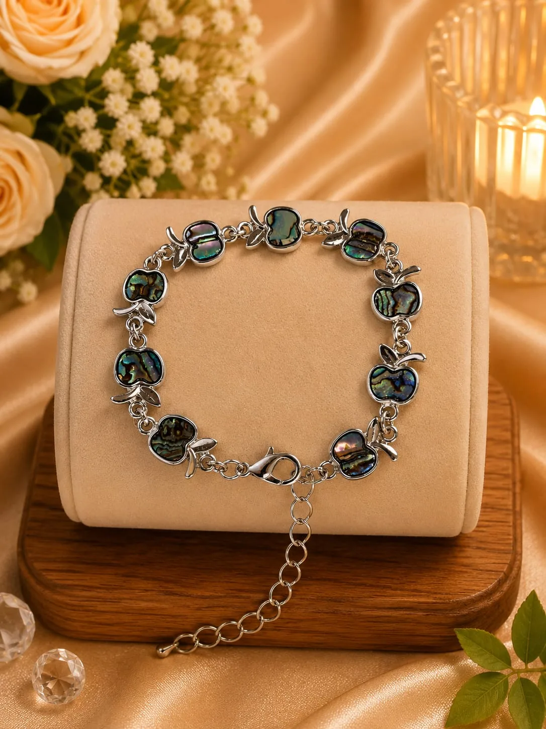 Pulsera de Avalón Natural - Manzanas