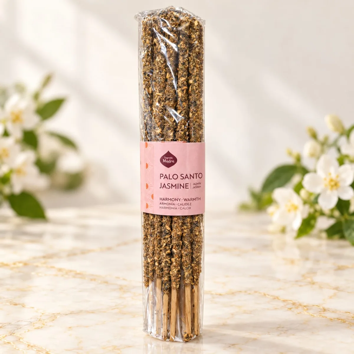 Sahumerio Sagrada Madre Palo Santo Jazmín