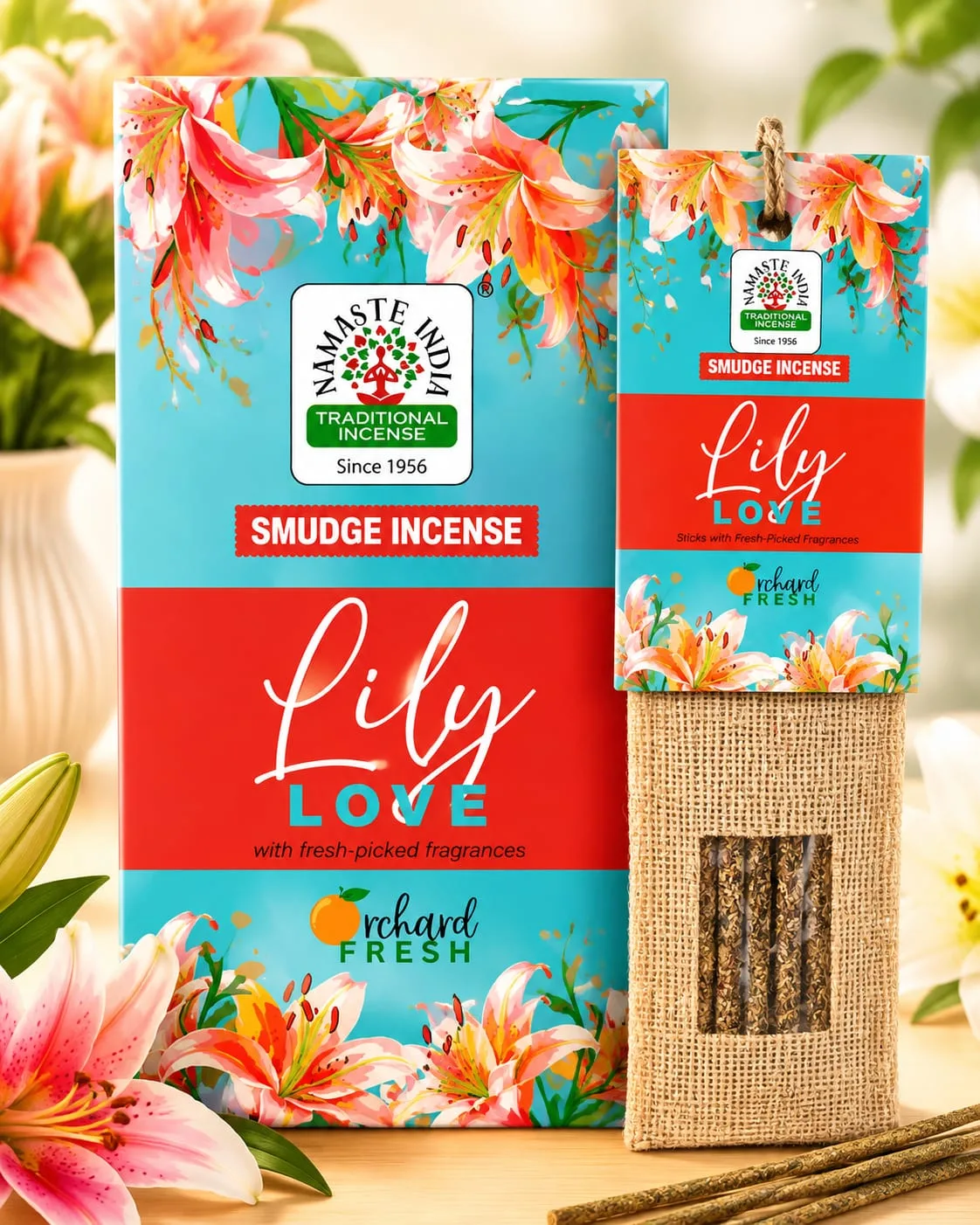 Incienso Namaste India Smudge Lily Love (Lirio)