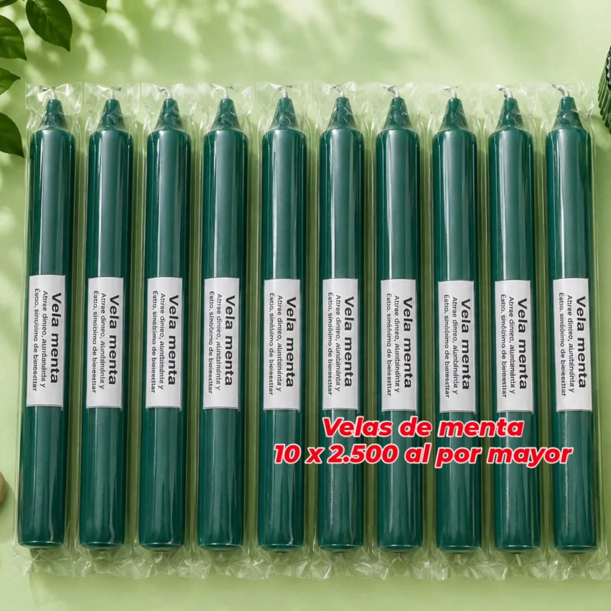 Pack 10 Velas de Menta