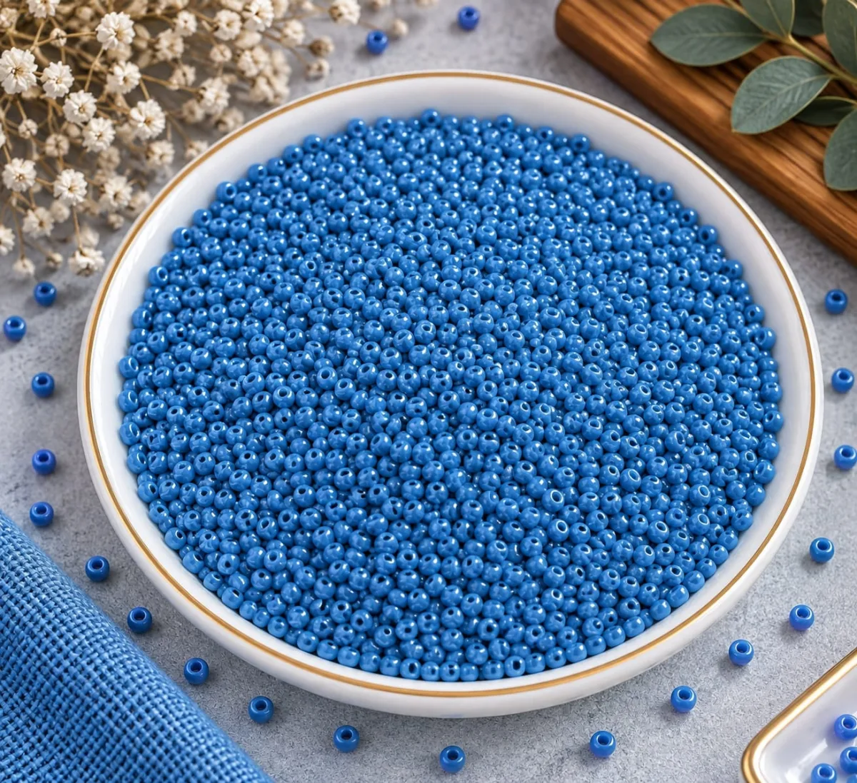 Mostacilla 2mm Azul