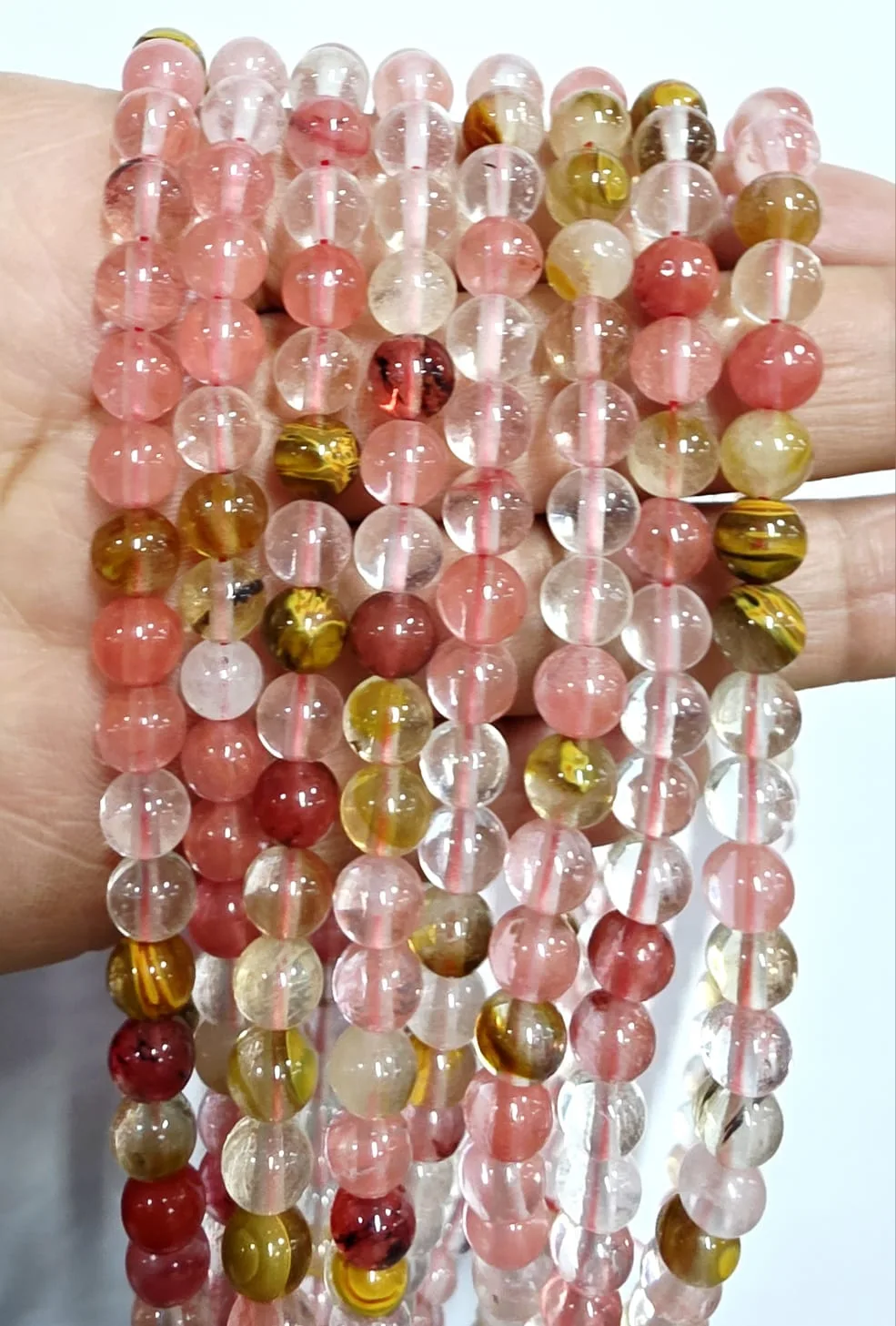 Tira de piedras de Cherry de Colores N°4