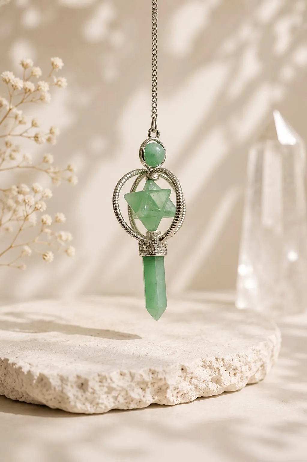 Péndulo Merkaba - Jade