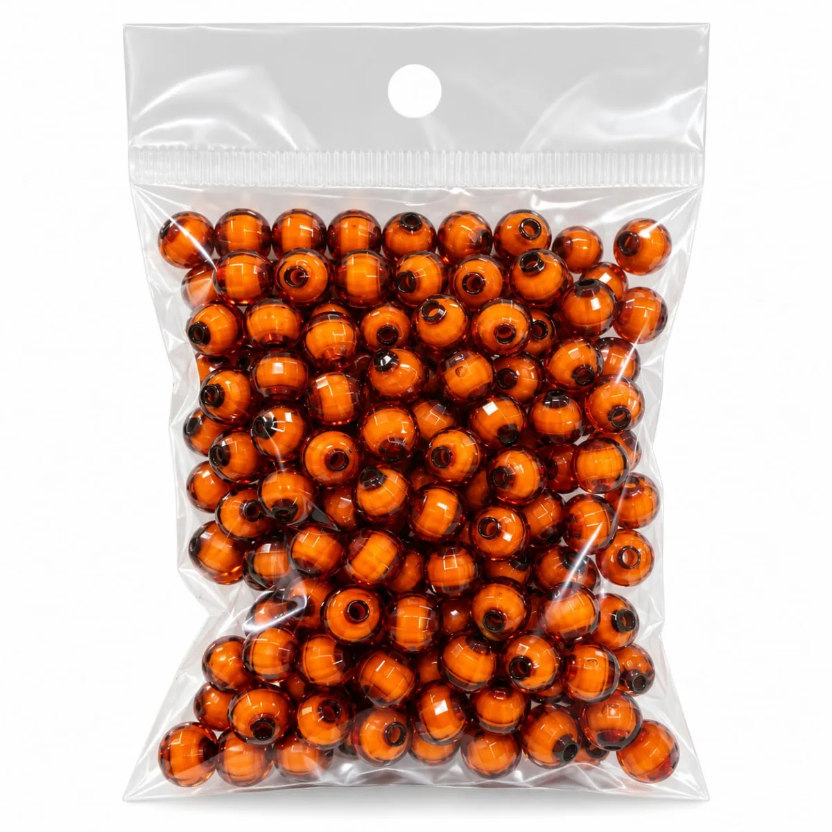 Cuentas Acrílicas Cobre Anaranjado
