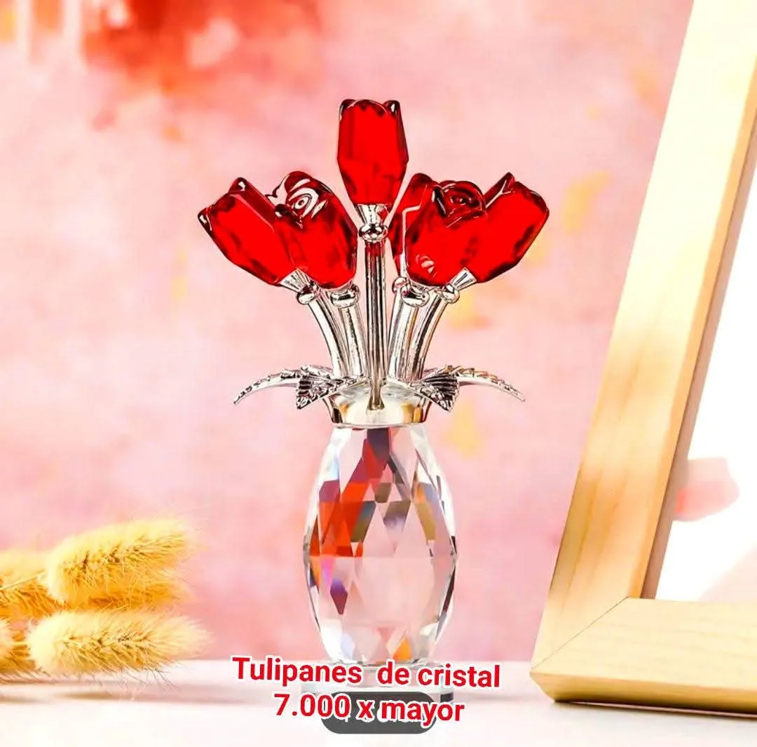 Tulipanes de cristal