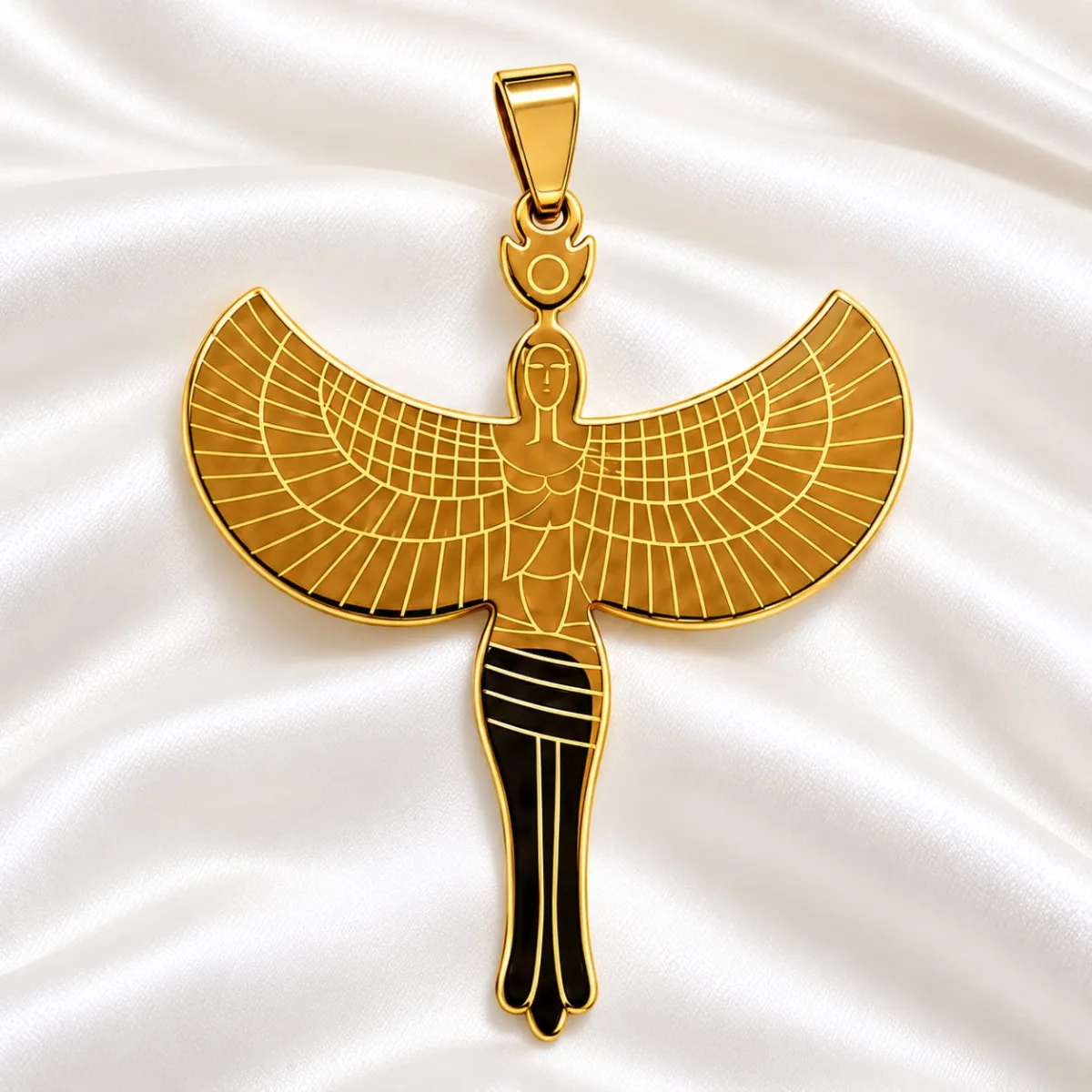 Dije de Acero Diosa Isis
