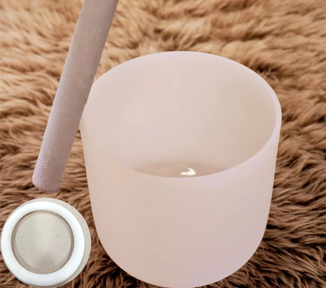 Cuenco de Cuarzo Blanco 17 cm