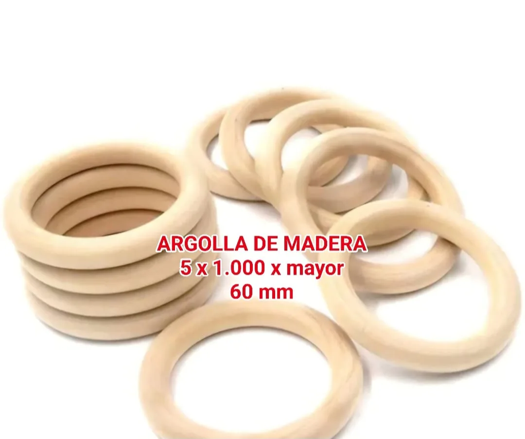 Argolla de Madera 60mm