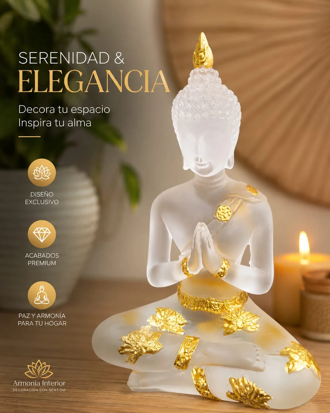 Buda - blanco escarchado