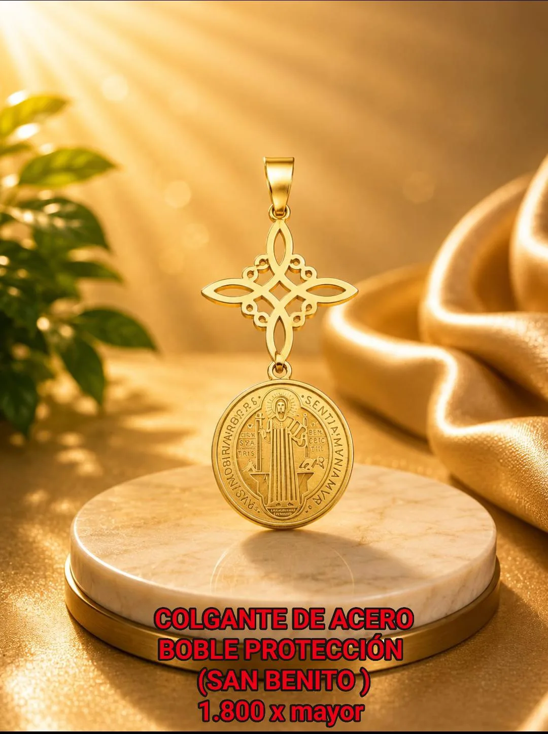 Colgante de Acero Doble Protección (San Benito)