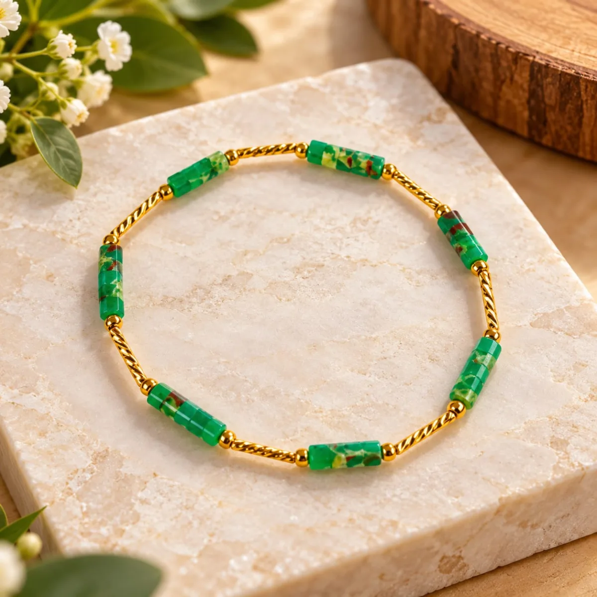 Pulsera de Ágata 4mm