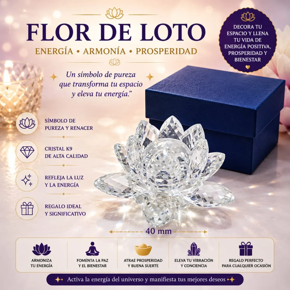 Flor de Loto - transparente