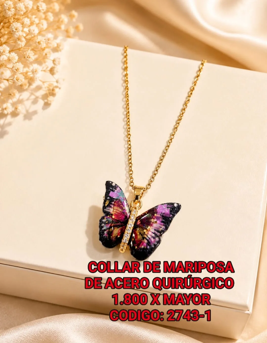 Collar de Mariposa de Acero Quirúrgico