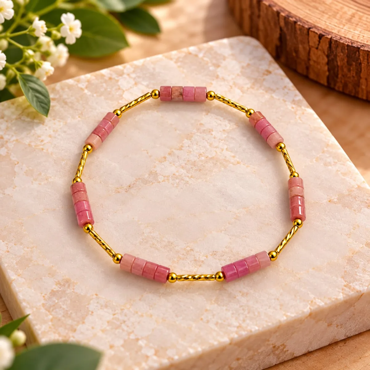 Pulsera de Rodocrosita 4mm