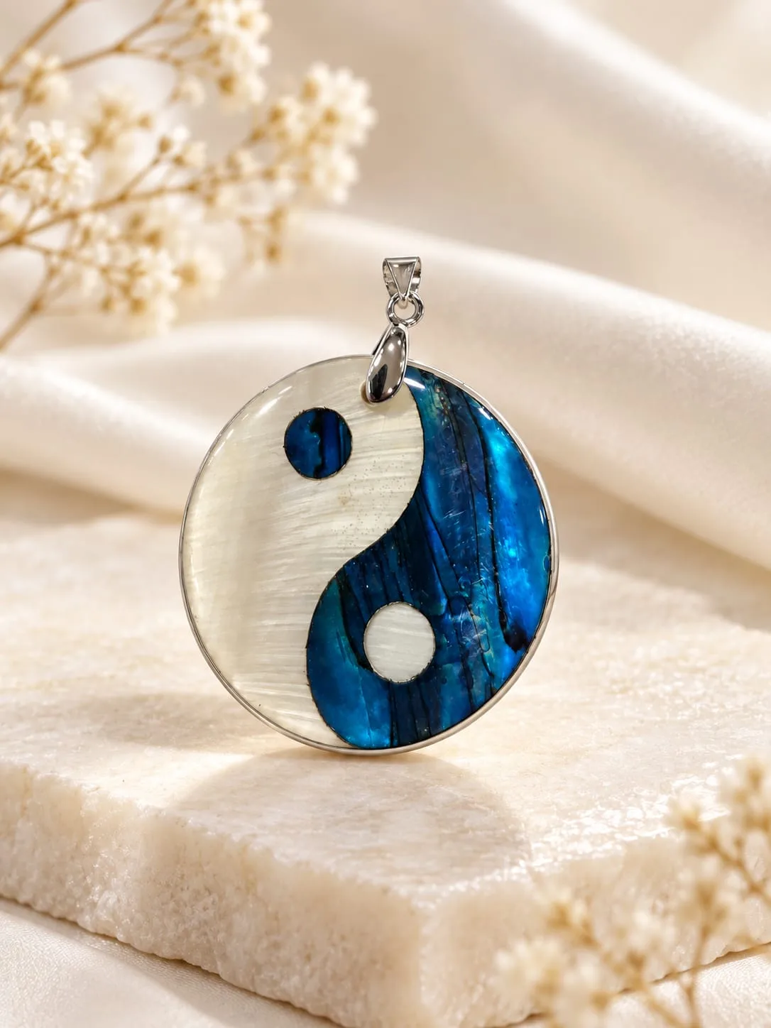 Dije de Acero Yin Yang Avalón Azul