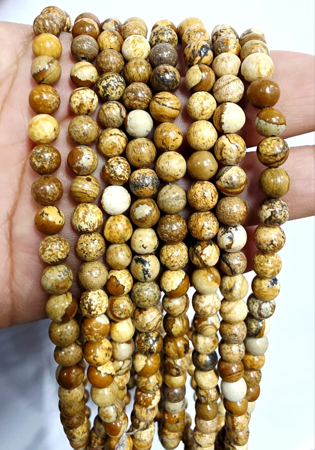 Tira de piedras de Madera Petrificada N°6