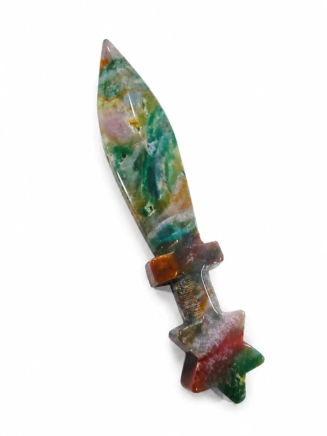 Daga de Piedra - Jaspe Multicolor