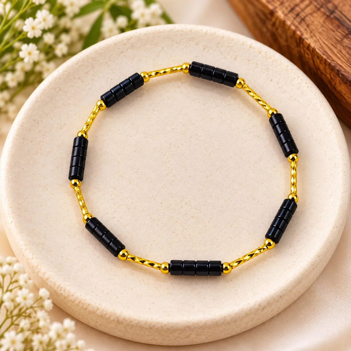 Pulsera de Ónix 4mm