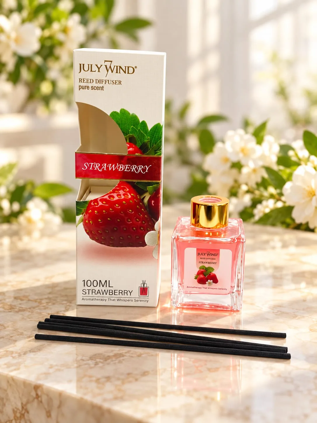 Aromatizador con Varillas July Wind Frutilla