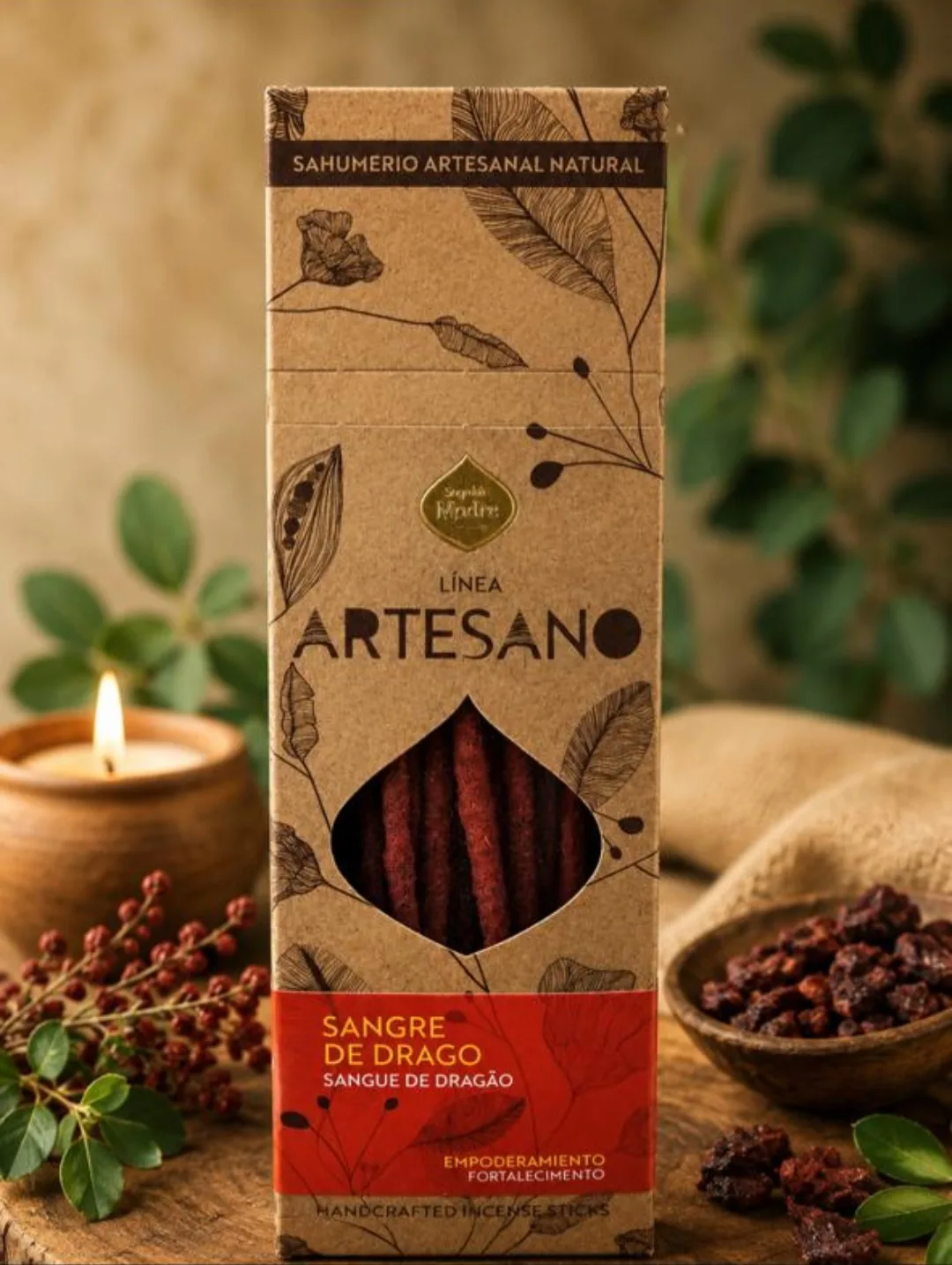 Incienso Artesano Sagrada Madre, Línea Artesano - Sangre de Drago