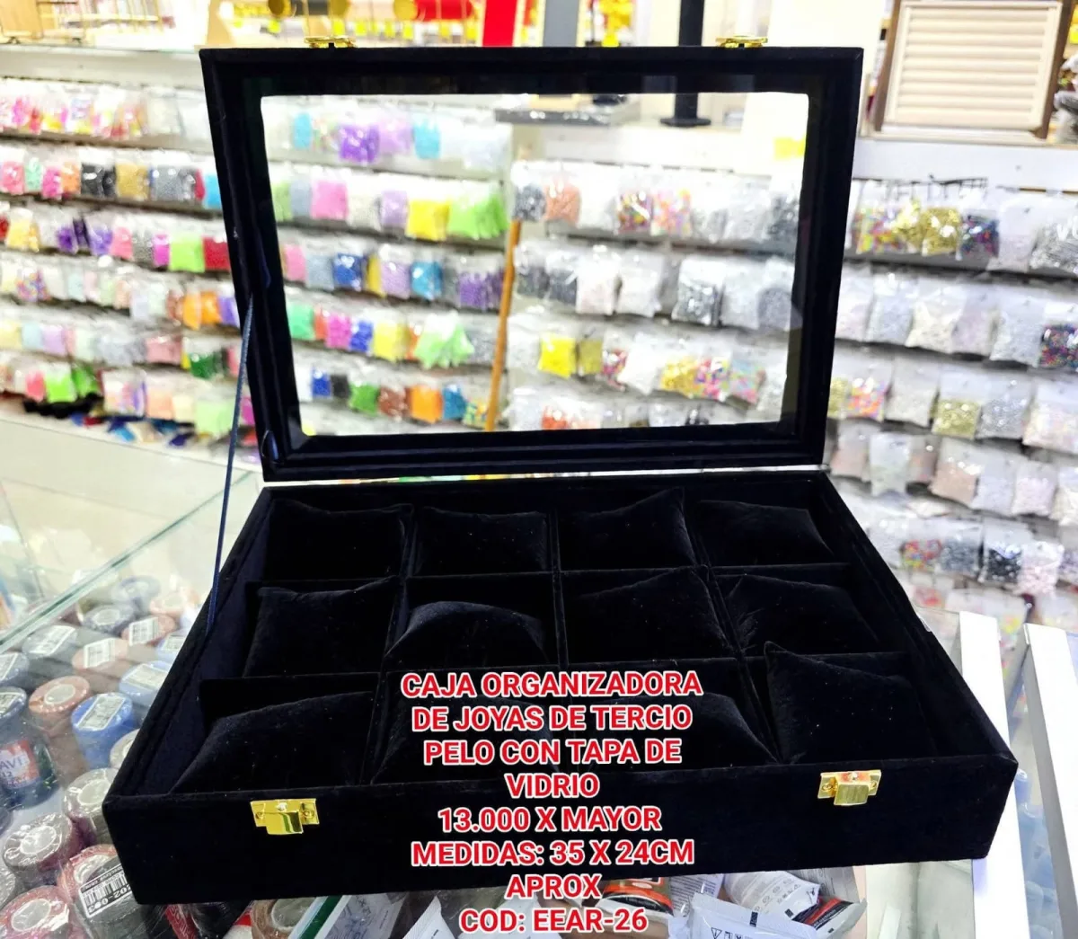 Caja Organizadora de Joyas (Negro)
