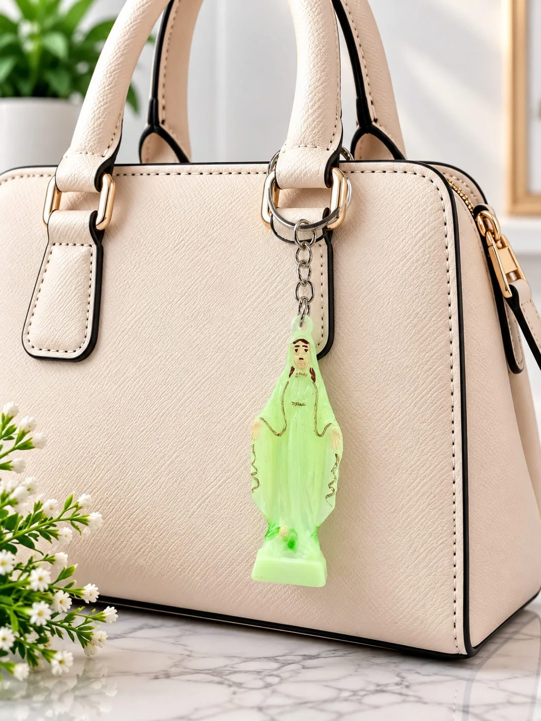 Llavero de la Virgen Luminoso