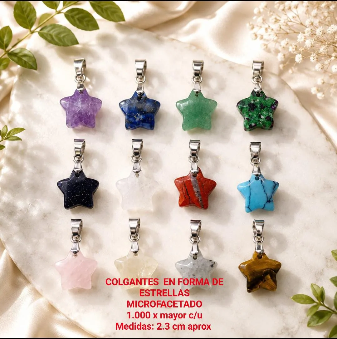 Colgantes en forma de estrella