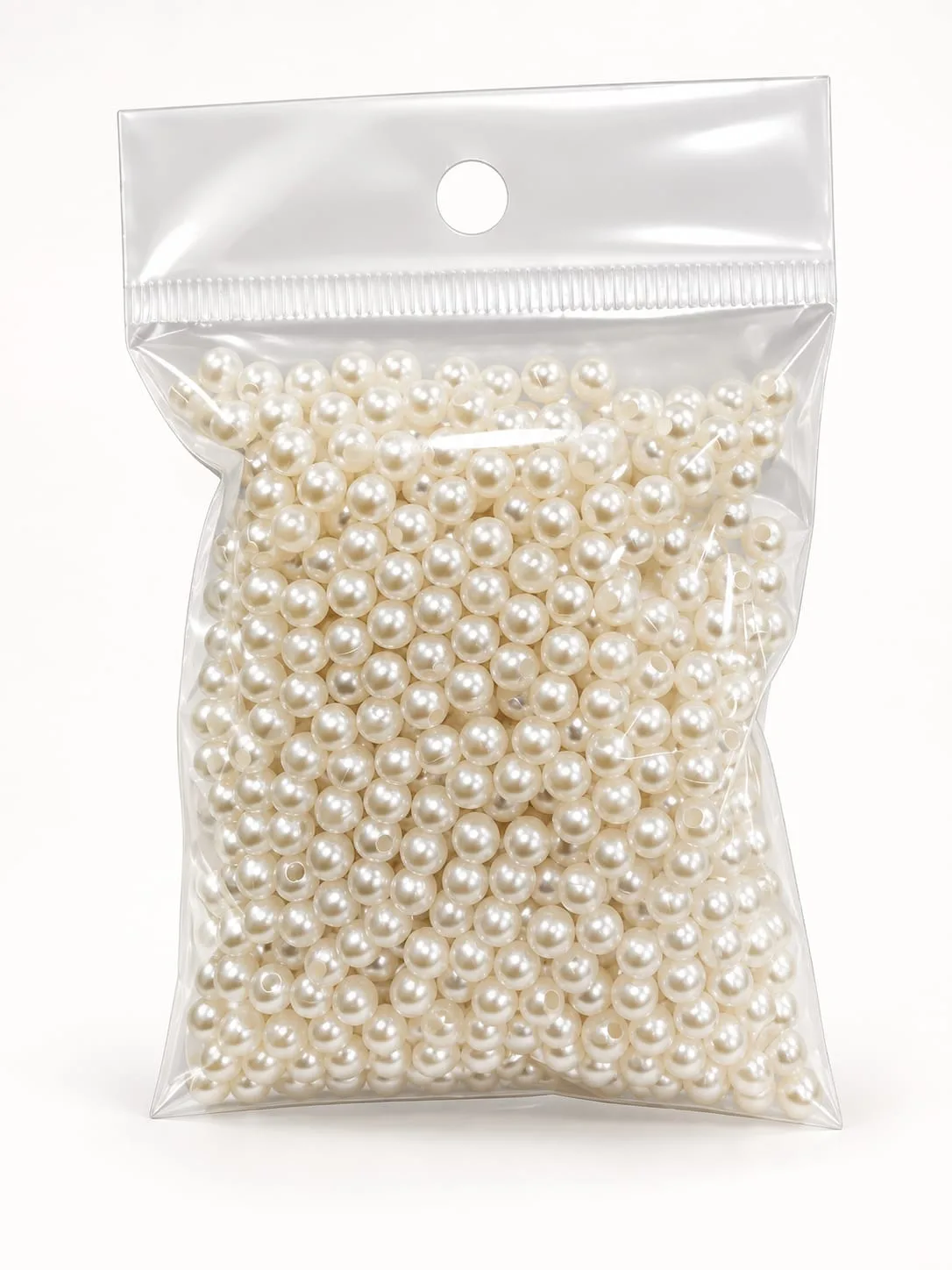 Perla Plástica Blanca 5 mm