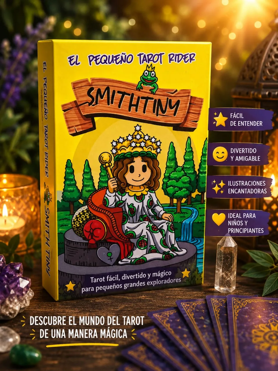 El Pequeño Tarot Rider Smith Tiny Cartas Niños Principiantes