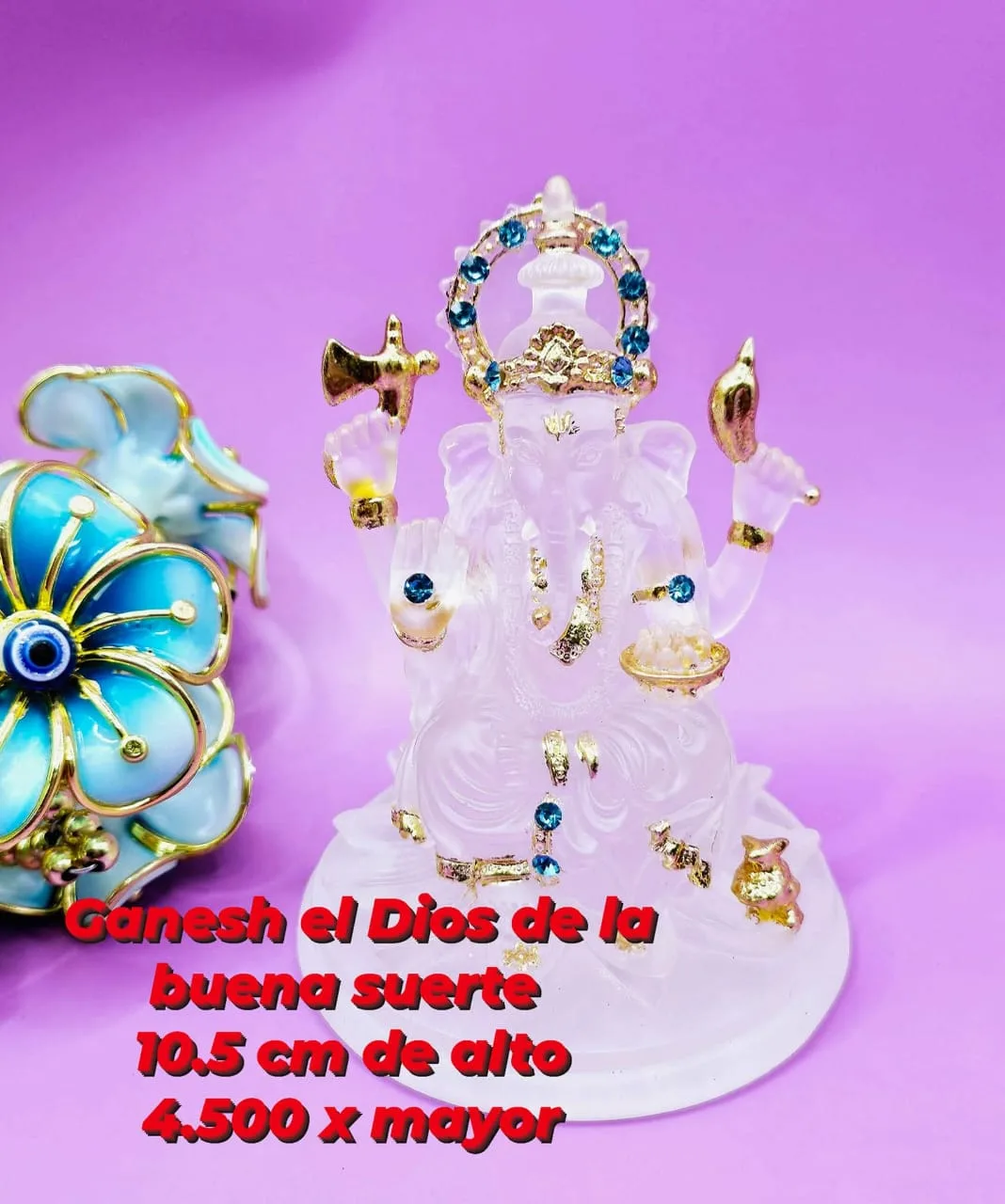 Estatua Ganesha de la Suerte