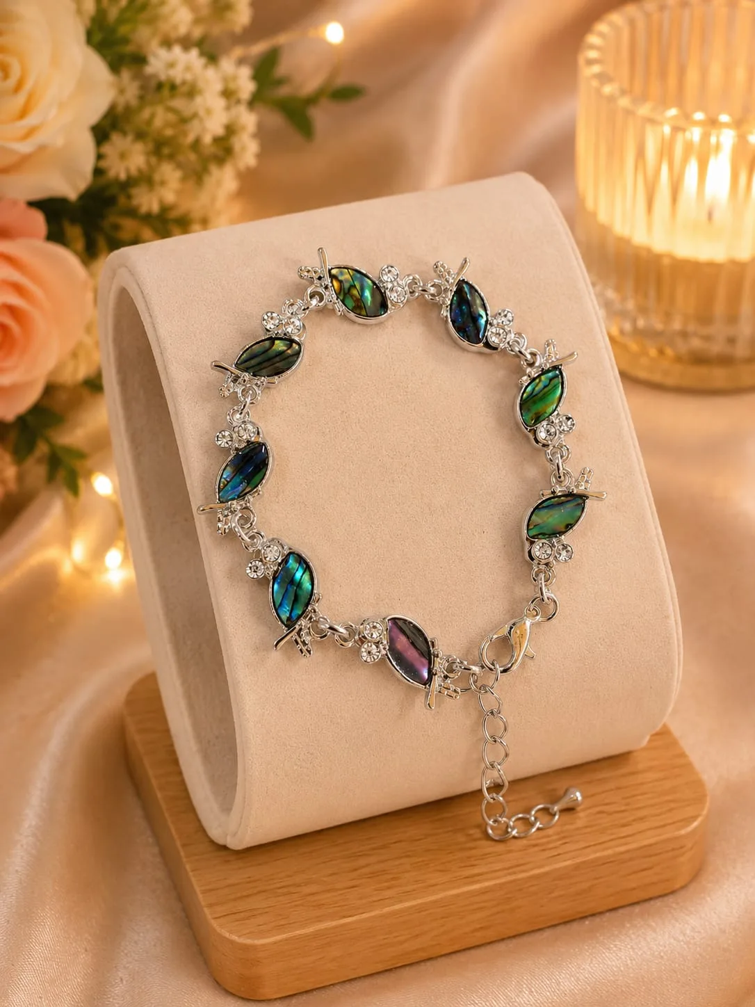 Pulsera de Avalón Natural - Libélulas