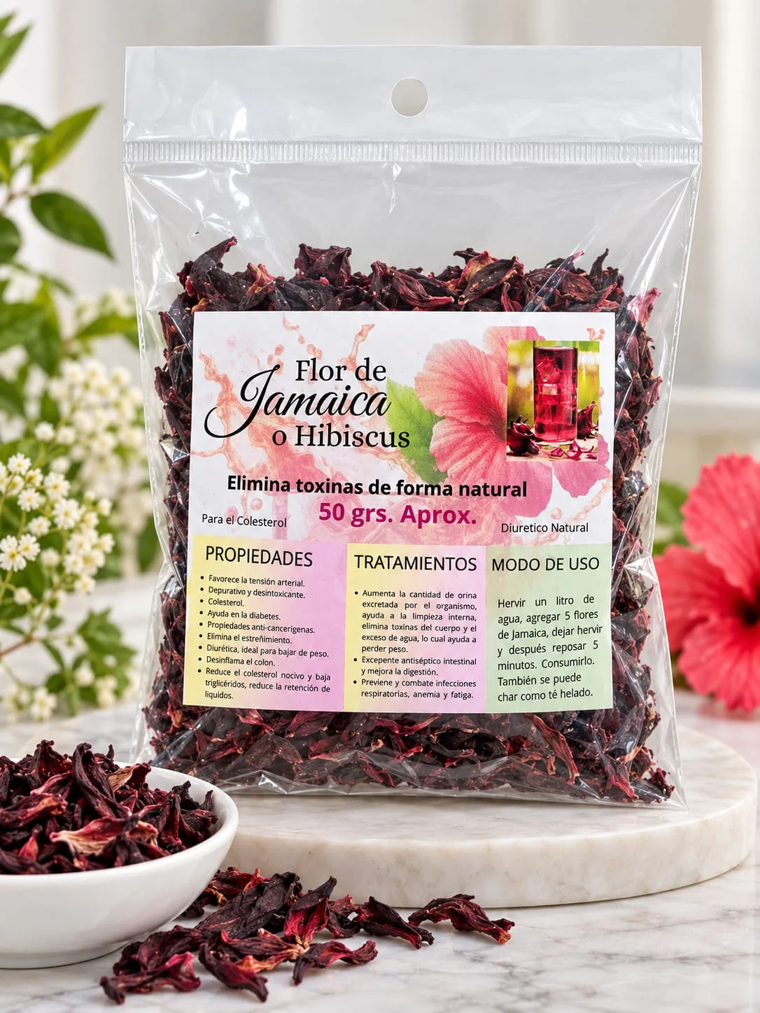 Flor de Jamaica (Hibiscus) 50 g