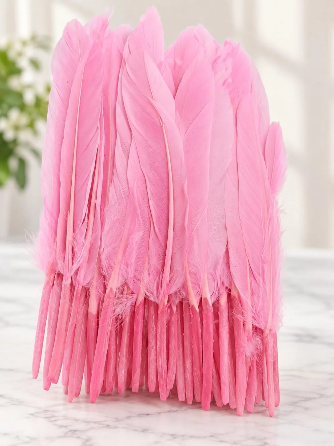 Plumas Lisas Rosadas