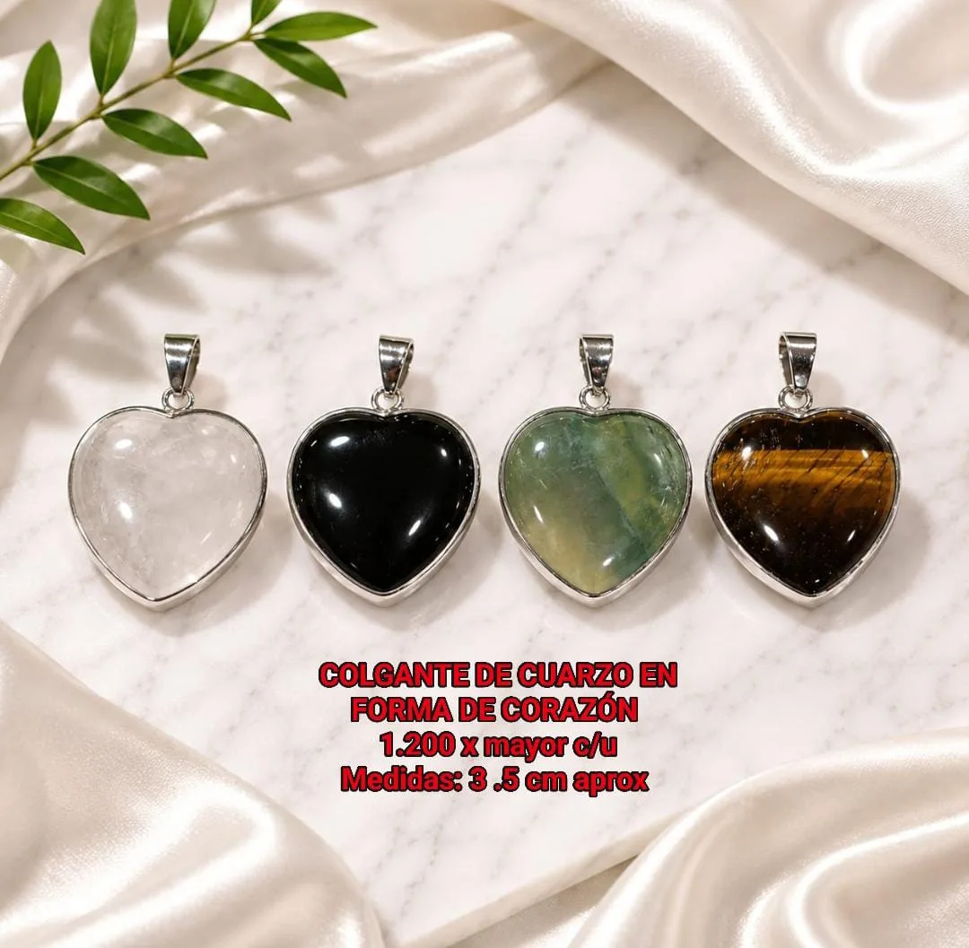 Colgantes en corazón 