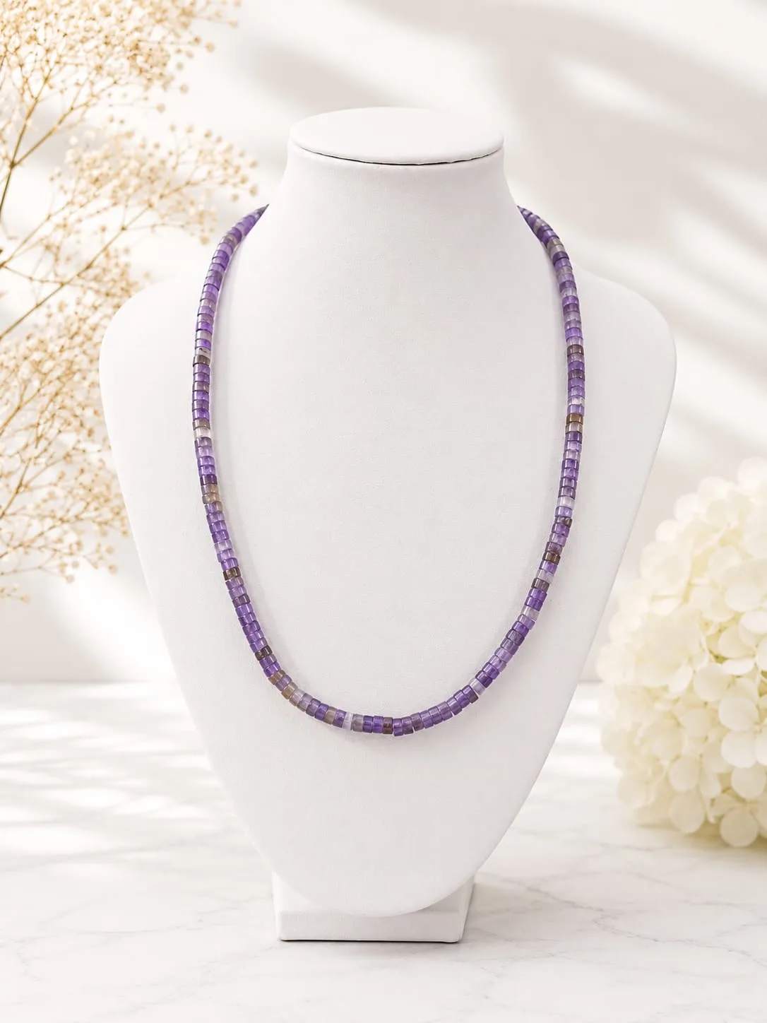 Collar de Amatista en Discos (Heishi)