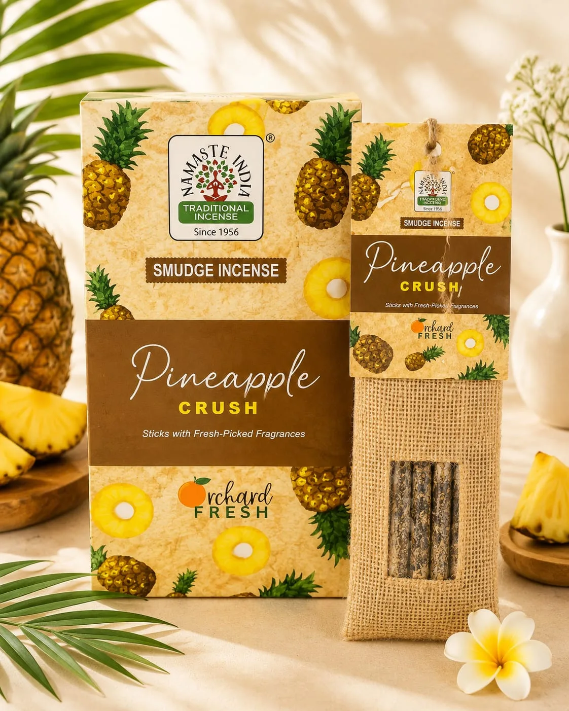 Incienso Namaste India Smudge Pineapple Crush (Piña)