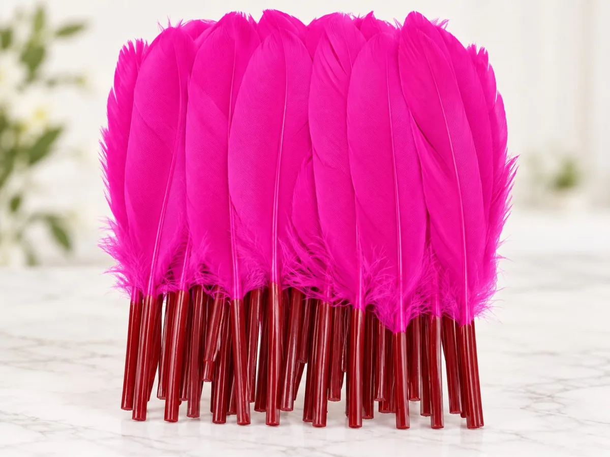 Plumas Lisas Fucsia