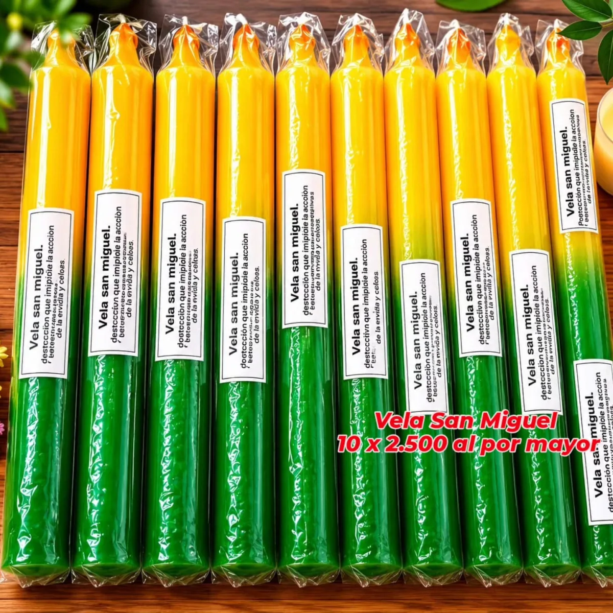 Pack 10 Velas San Miguel