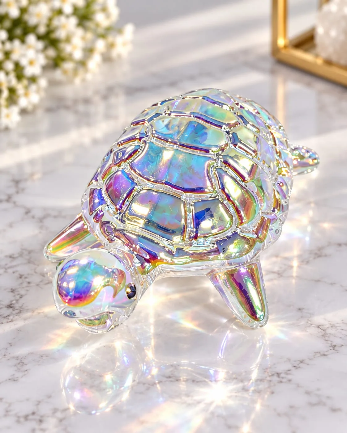 Tortuga Decorativa de Cristal