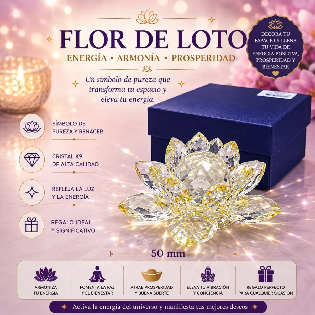 Flor de Loto - Amarillo