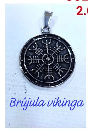 Colgante de Acero - Brujula vikinga