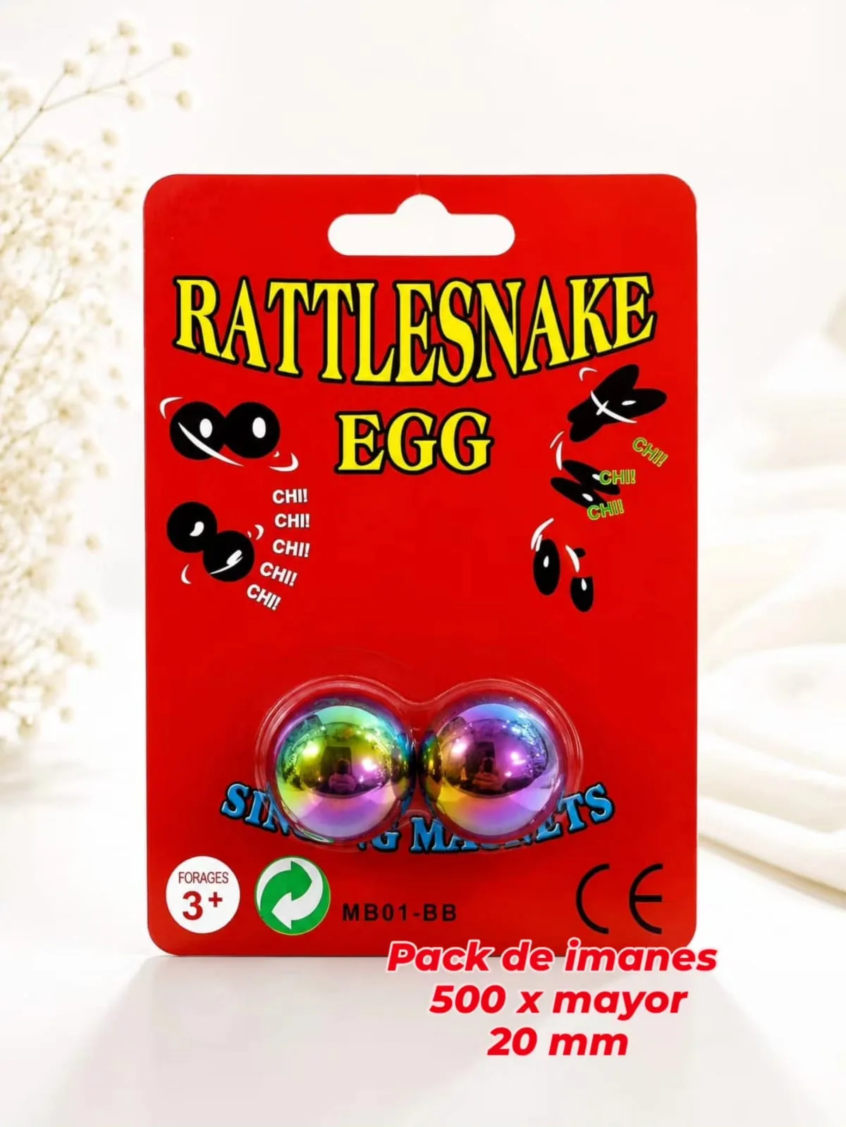 Pack de imanes Rattlesnake Egg (arcoiris)