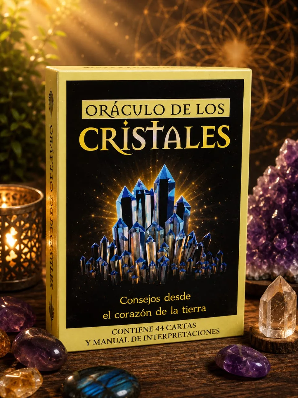 Oráculo De Los Cristales Manual Y 44 Cartas Sanación Guía