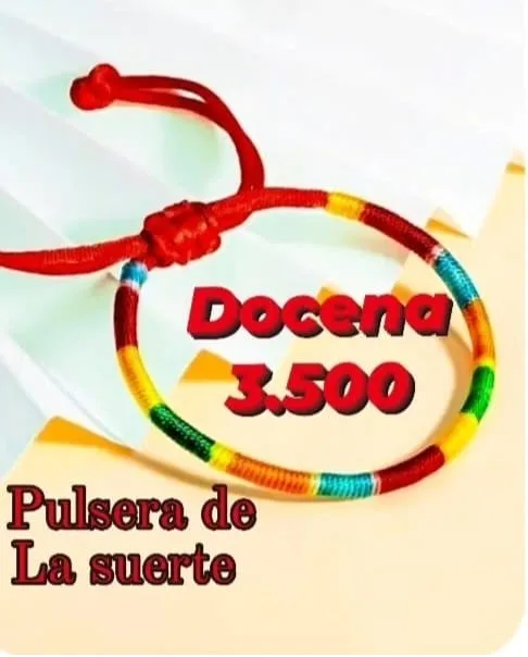 Pack 12 Pulsera de la Suerte y Protección en Cordón Tibetano Siete Colores con Nudo de la Fortuna