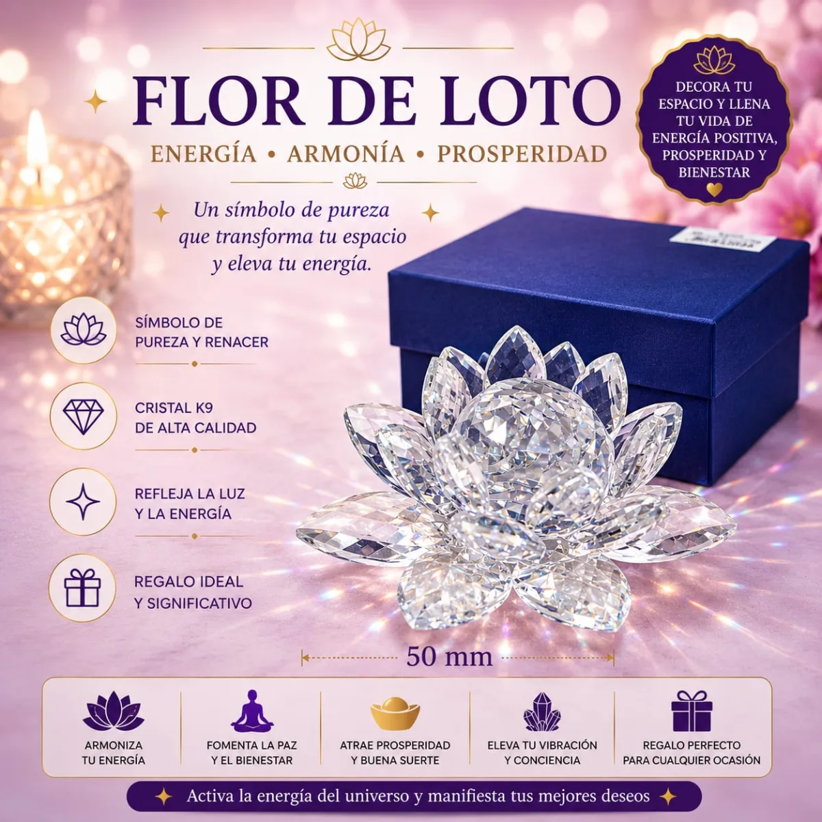 Flor de Loto - Transparente