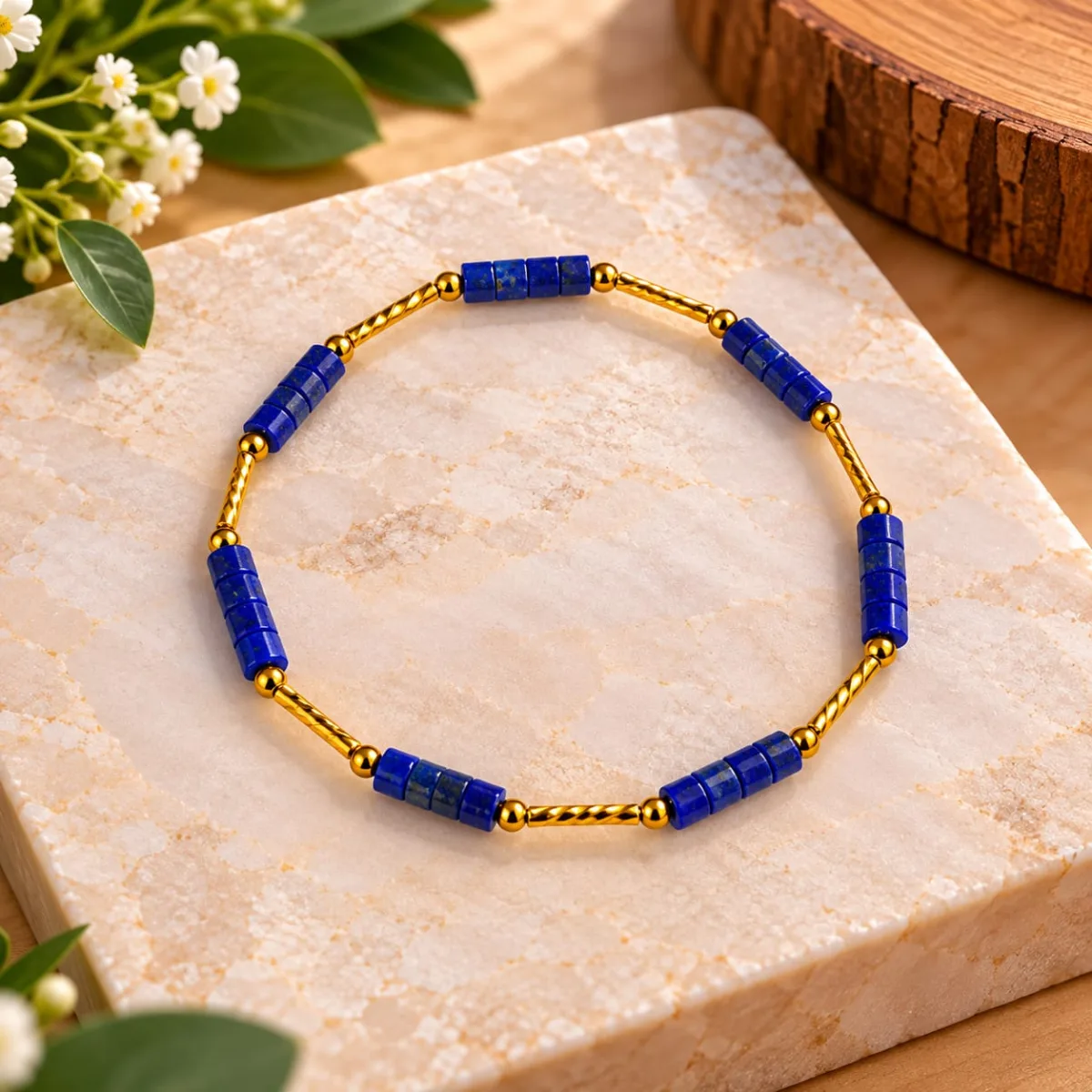 Pulsera de Lapislázuli 4mm